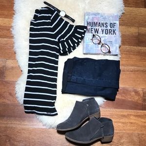 Striped Tee with Butterfly Sleeves Ivanka Trump